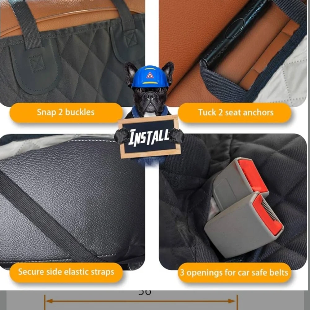 Black Dog Travel seat cover Carrier for Comfortable Journeys